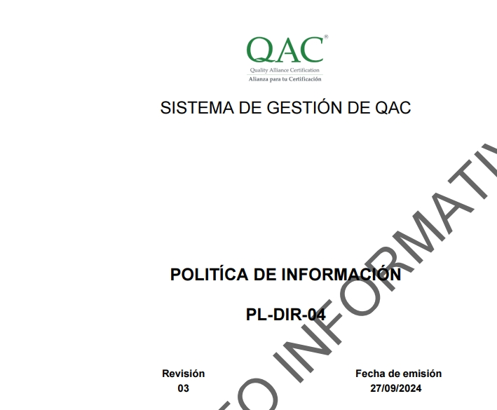 Política de Información